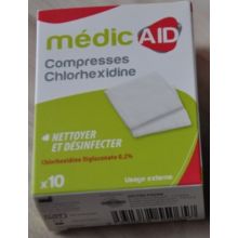 Compresses chlorhexidine - MédicAID