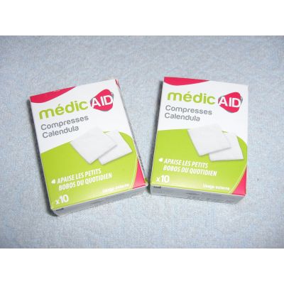 Compresses impregnées Calendula, MédicAID