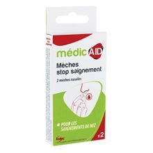 Mèches nasales stop saignement - MédicAID